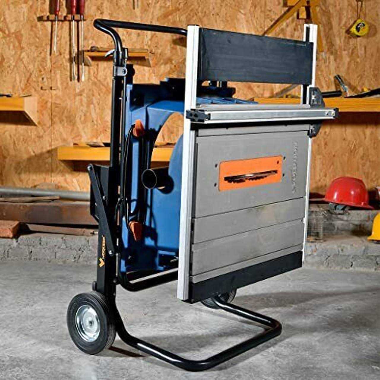 WORKESS 4 in 1 Roller Stand Stable 440 Lbs Load Capacity with Saw Horses - Inhomebuy