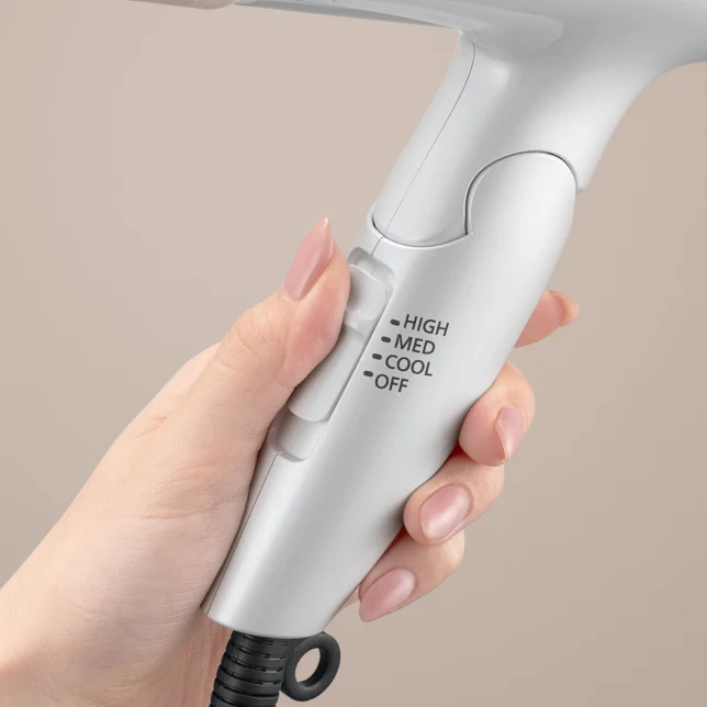 Panasonic Hair Dryer folding handle w/ NANOE & oscillating nozzle, white | EH-NA2C - Inhomebuy