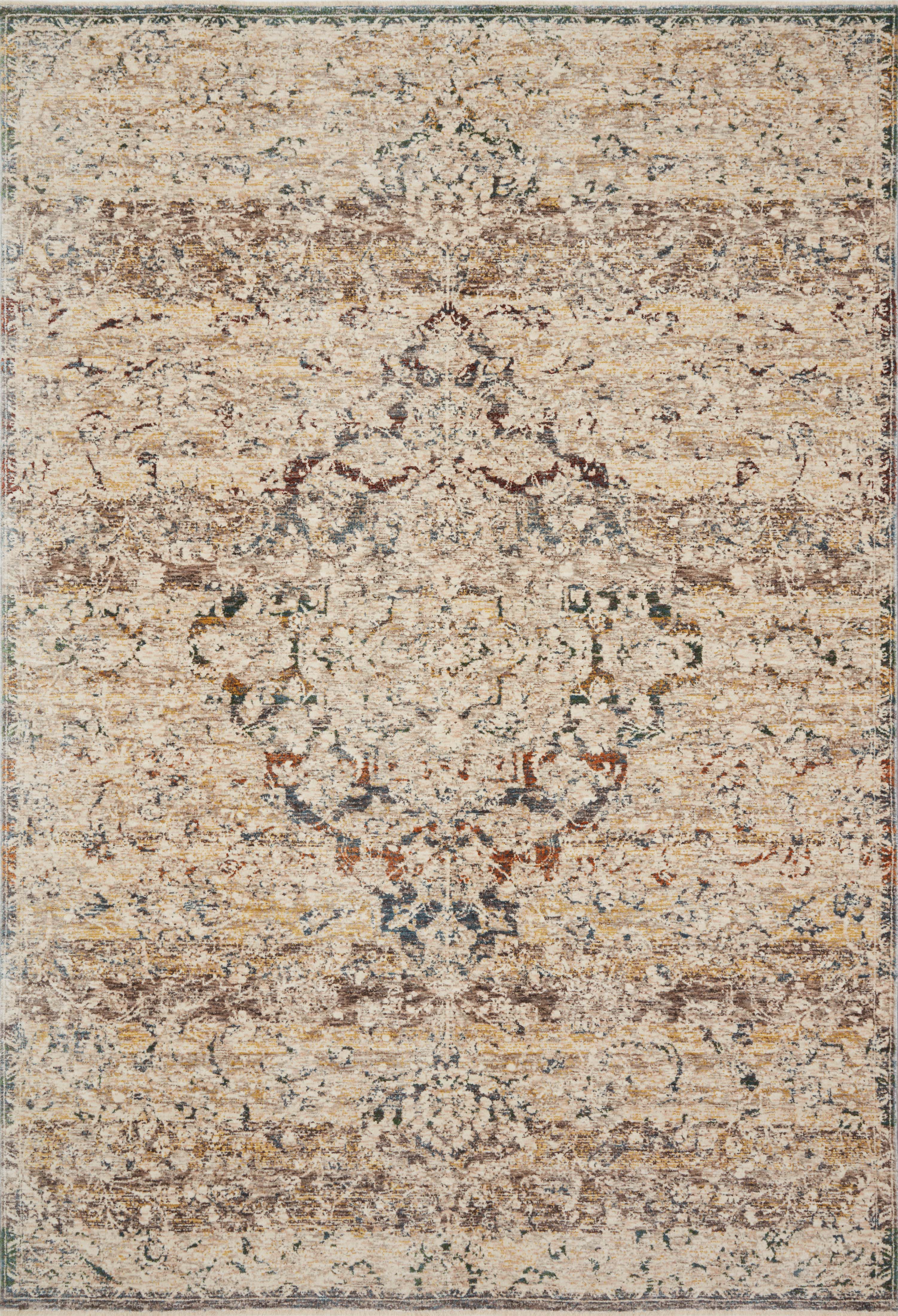 Loloi Rugs Lourdes Collection Rug in Ivory, Multi - 11'6