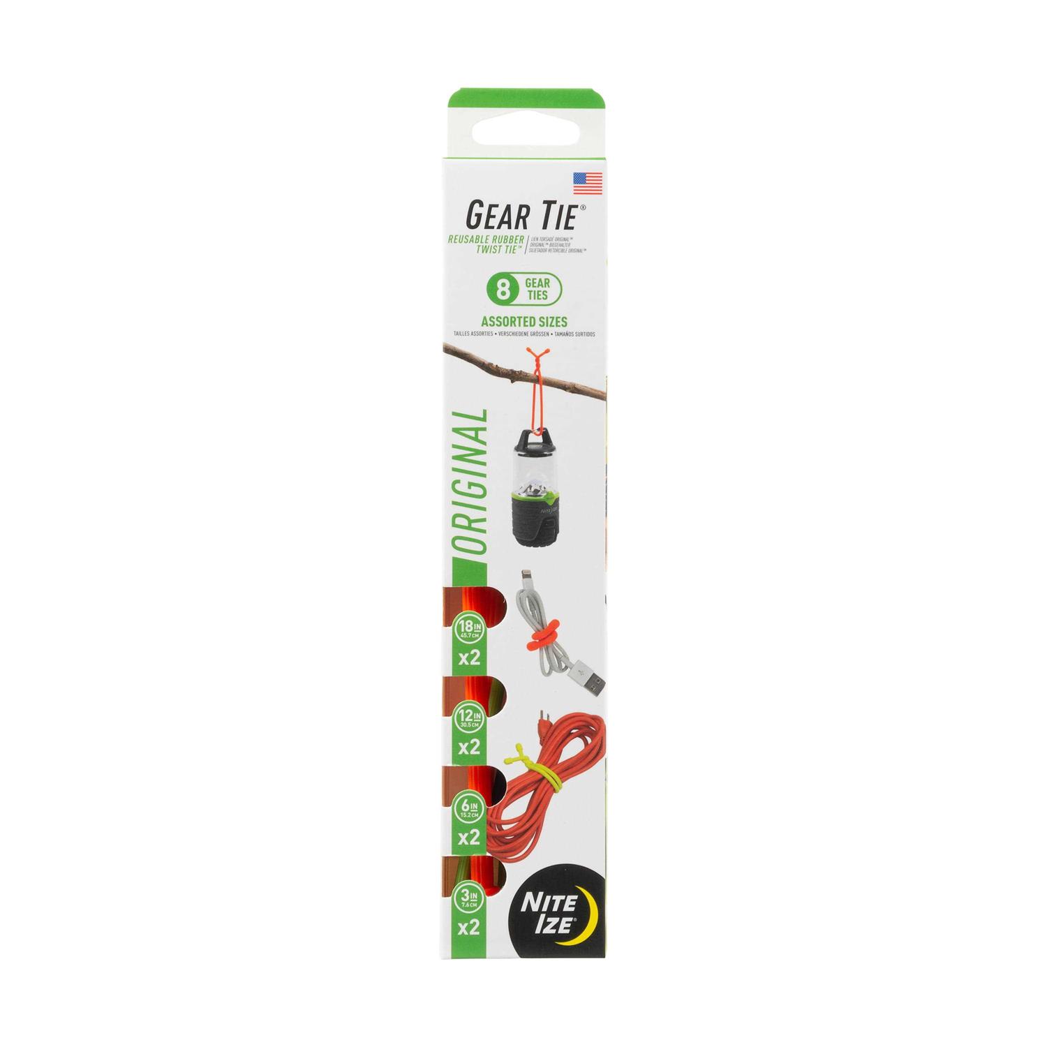 Nite Ize Gear Tie Reusable Rubber Twist Tie - Inhomebuy