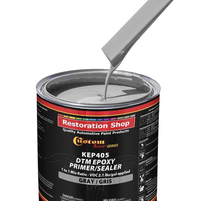 Custom Shop Epoxy Primer/Sealer 2.1 VOC Anti-Corrosive DTM High-Performance Primer for Automotive and Industrial Use Kit = - Inhomebuy