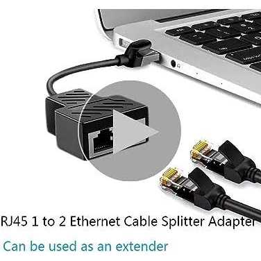 Ethernet Splitter 1 to 2 RJ45 Network Adapter Suitable for Computer/Router/Network Box with RJ45 Interface - Inhomebuy