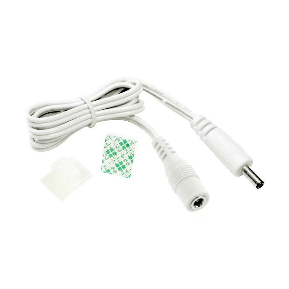Eshine Extension Cable Male to Female for LED Under Cabinet Lighting with Wire Clips for Comfortable Installation - Inhomebuy