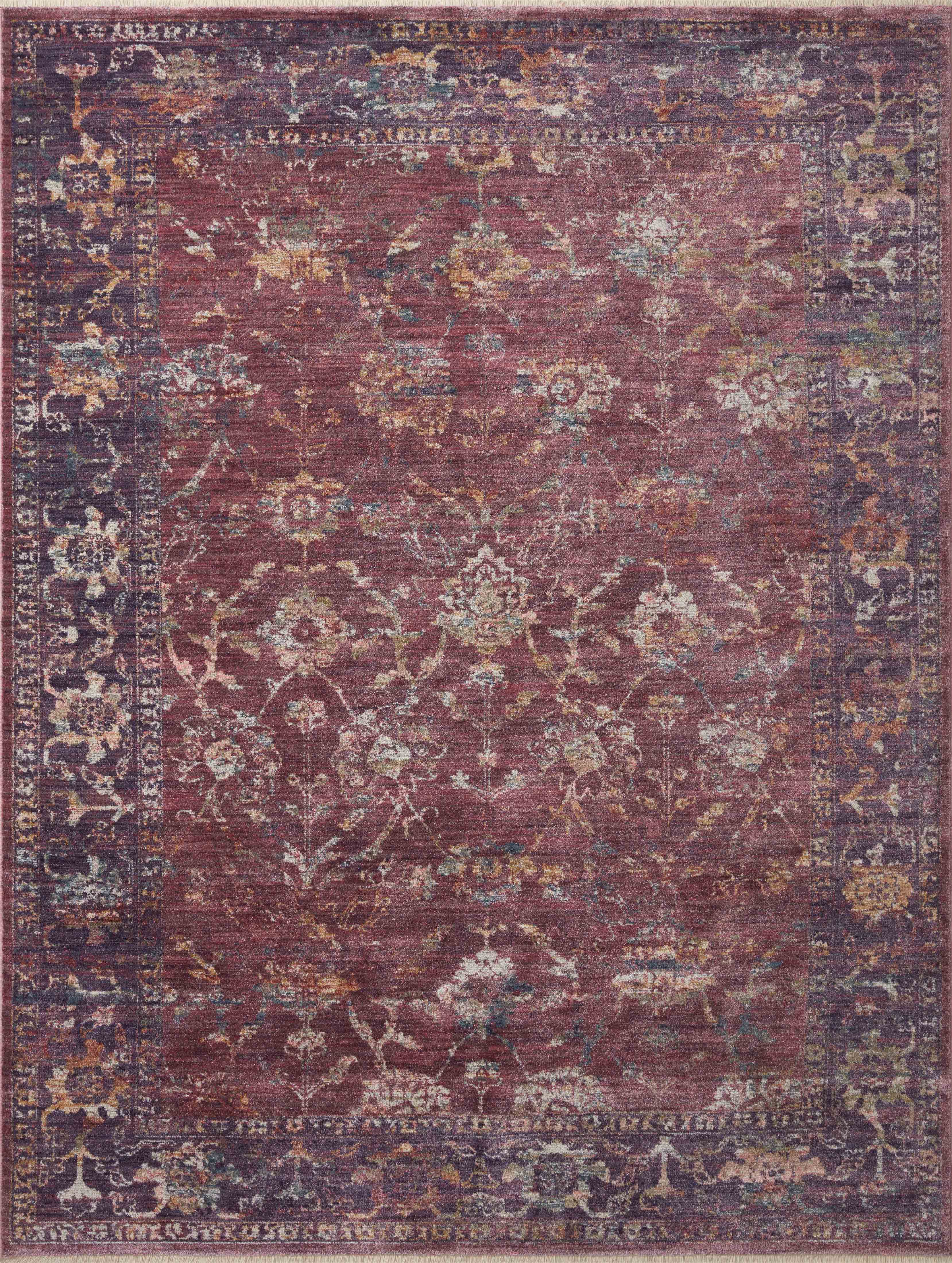 Loloi Rugs Giada Collection Rug in Grape, Multi - 6'3
