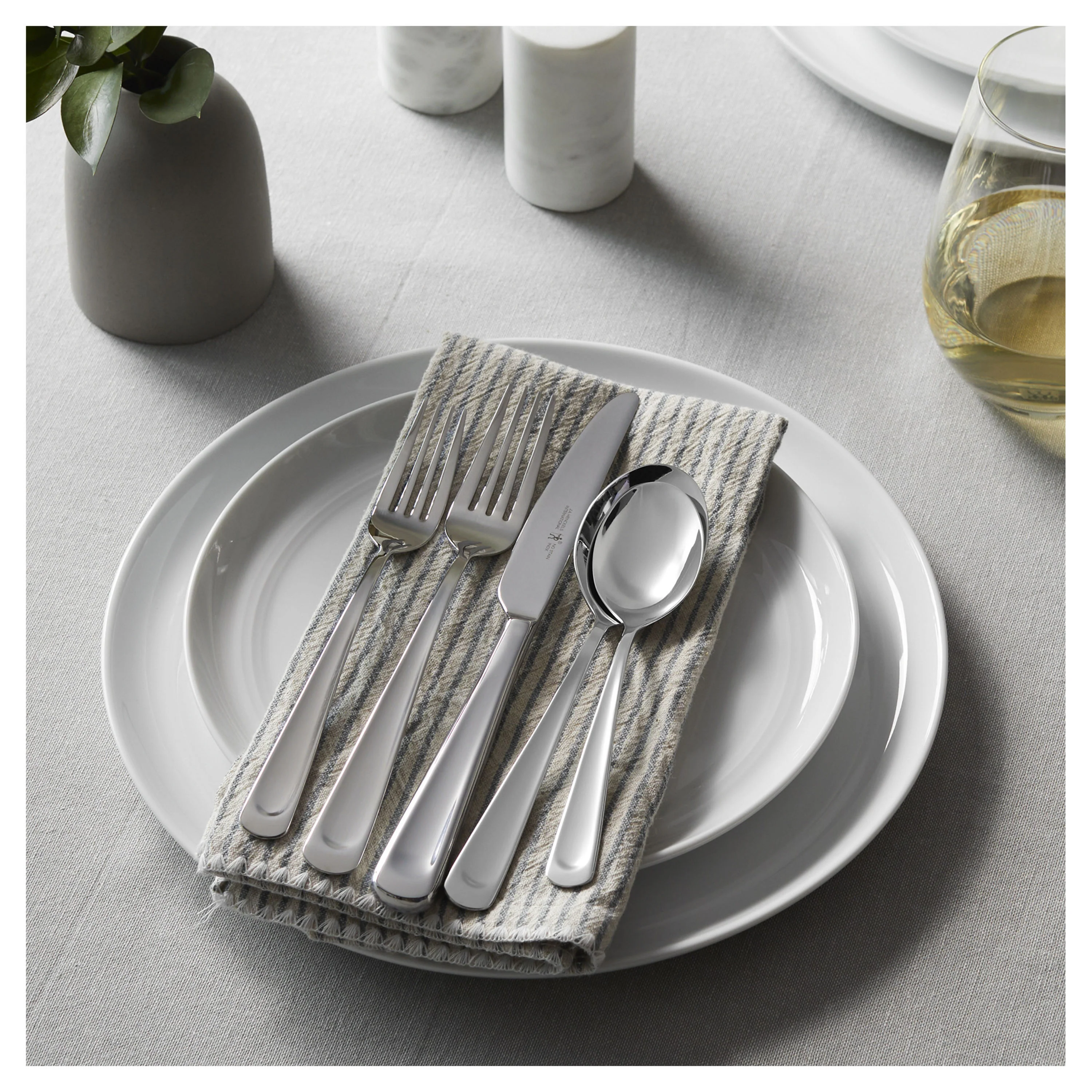 Henckels 45pc Silvano Stainless Steel Flatware Set - Inhomebuy