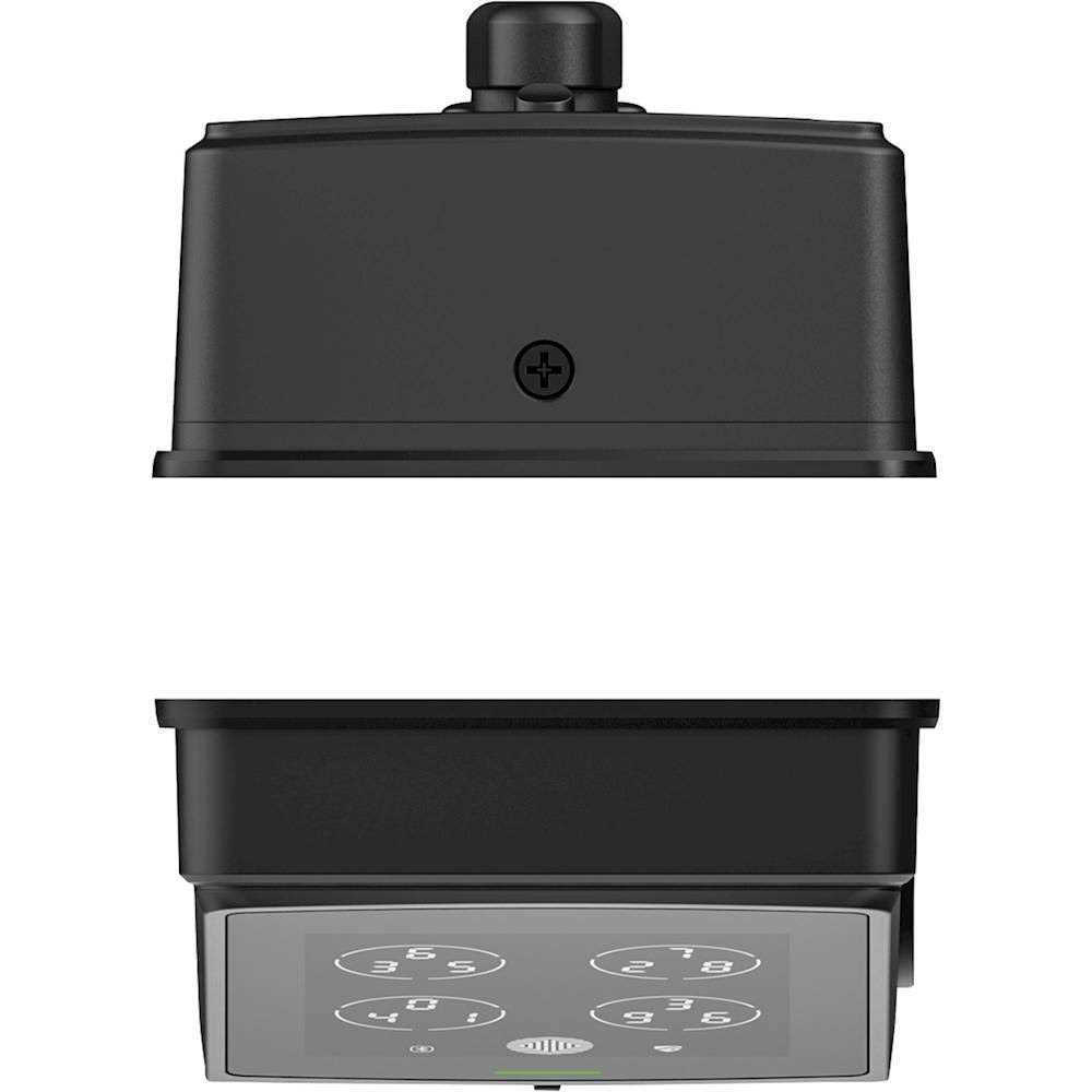 Lockly Flex Touch Satin Nickel Single-Cylinder Bluetooth Mobile App Controlled Deadbolt Lock with Biometric 3D Fingerprint - Inhomebuy