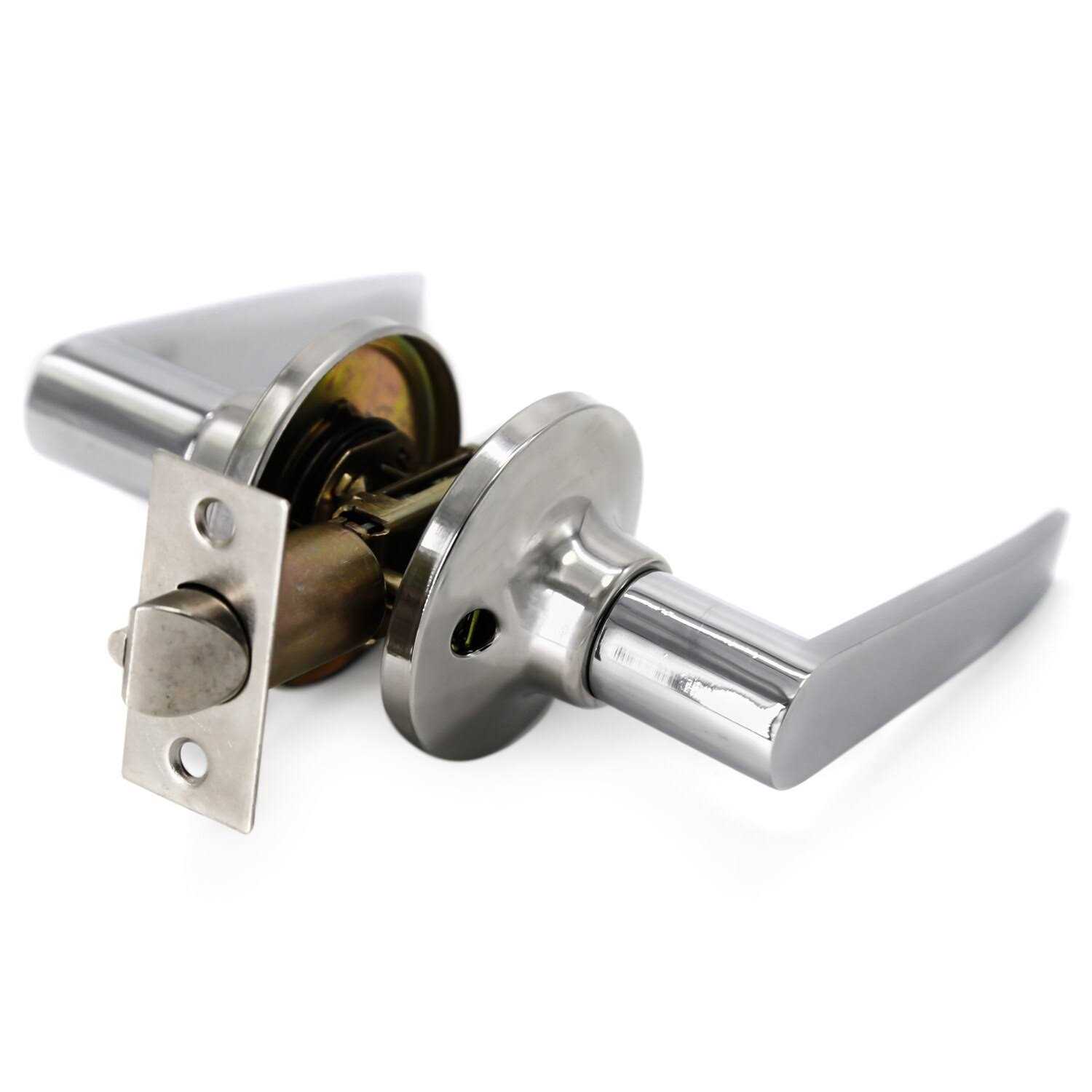 Villar Home Designs BP003NB Door Lever for Right and Left Handed Doors with Lockset Finish - Inhomebuy