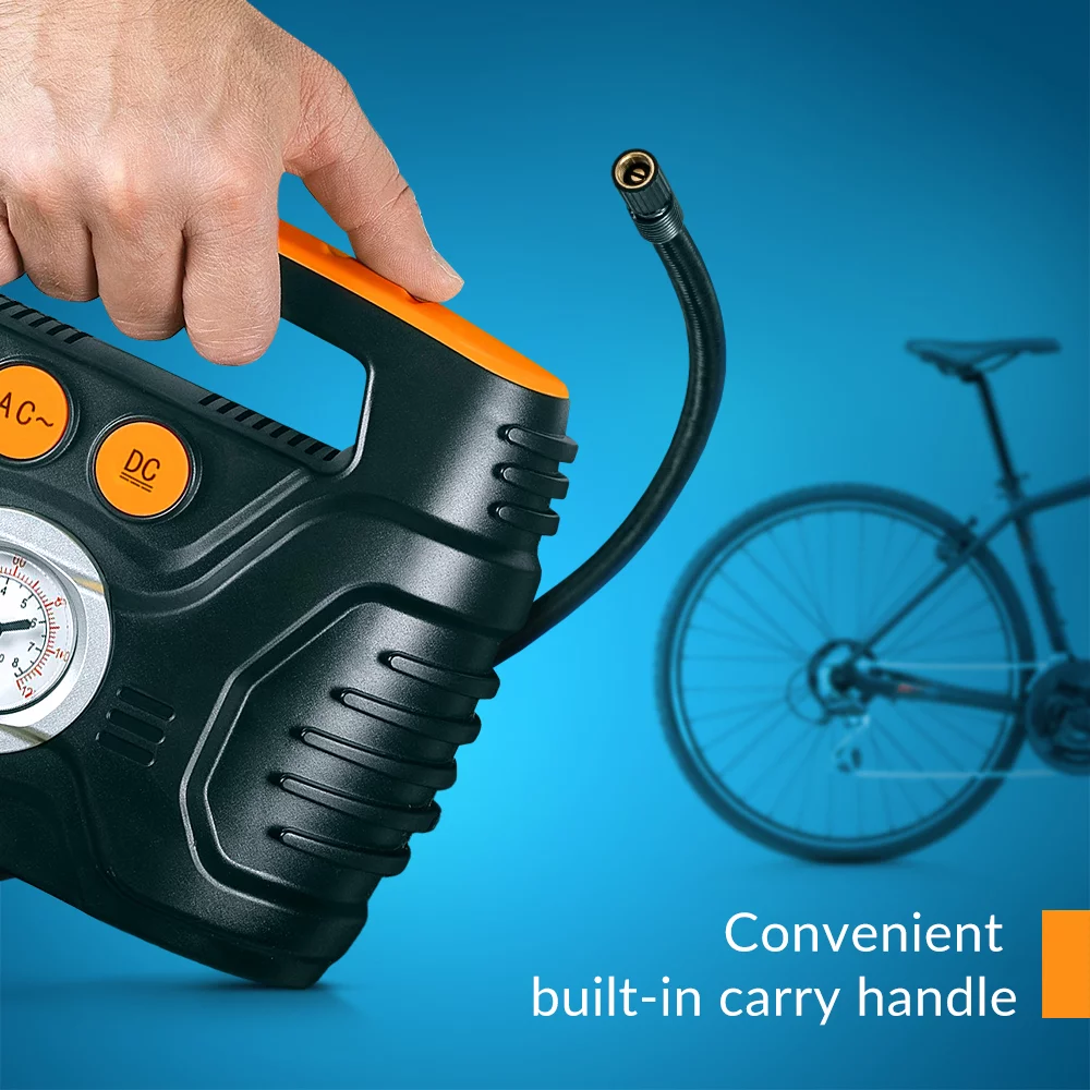 Kensun Air Compressor for Tires - Portable Tire Inflator Air Pump for Car - Electric Tire Compressor for Home and Car - Air Compressor Tire Pump - Air Pump for Cars, BIkes, And Inflatables - Inhomebuy