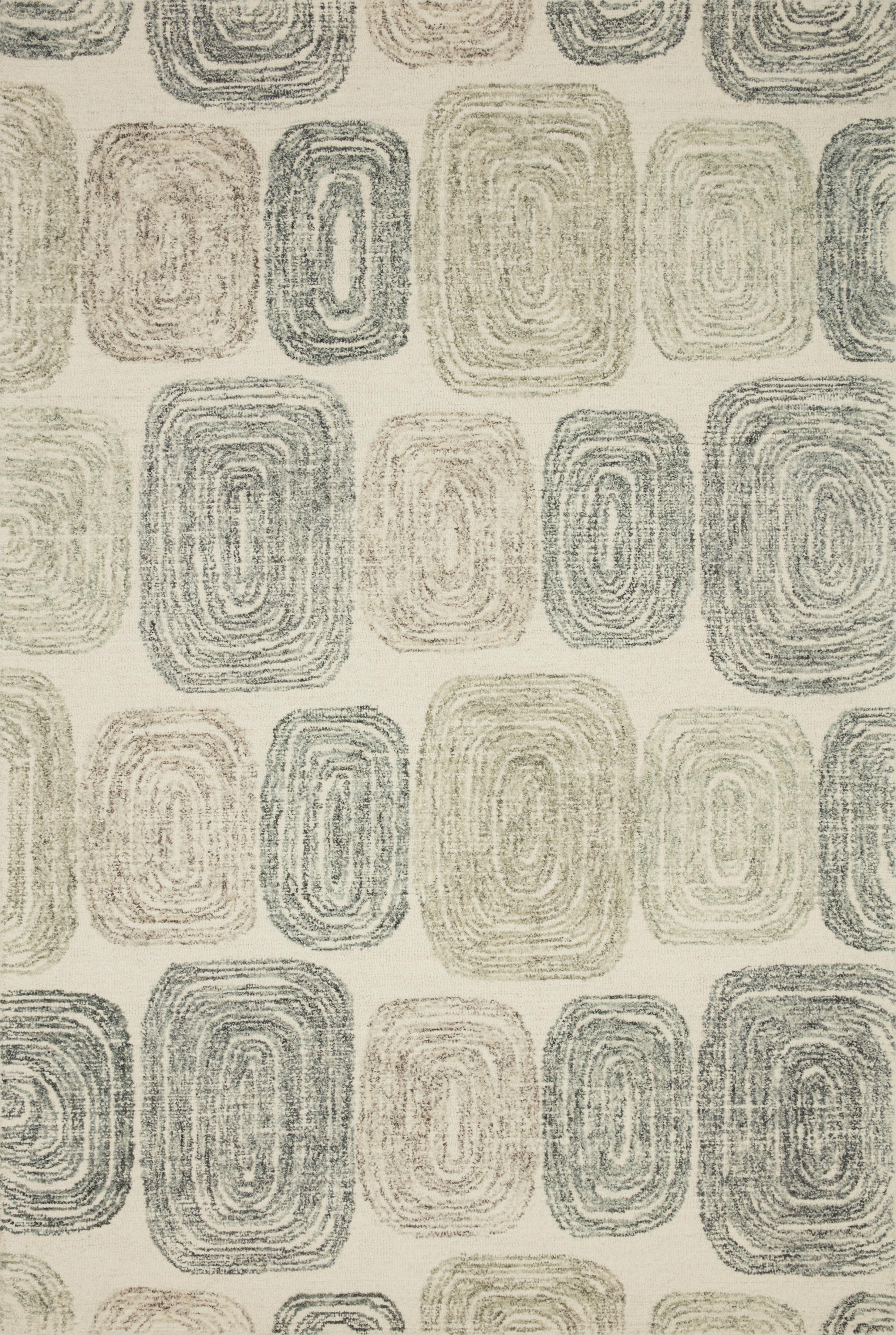 Loloi Rugs Milo Collection Rug in Dk. Grey, Neutral - 7'9