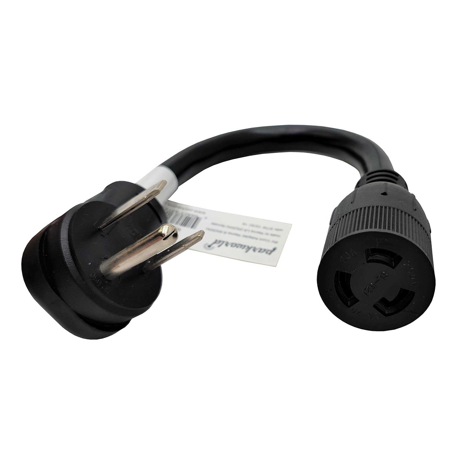 Parkworld 691753 Household Regular 15A Plug 5-15p to L5-30r Generator 3-Prong 30 AMP Locking Female - Inhomebuy