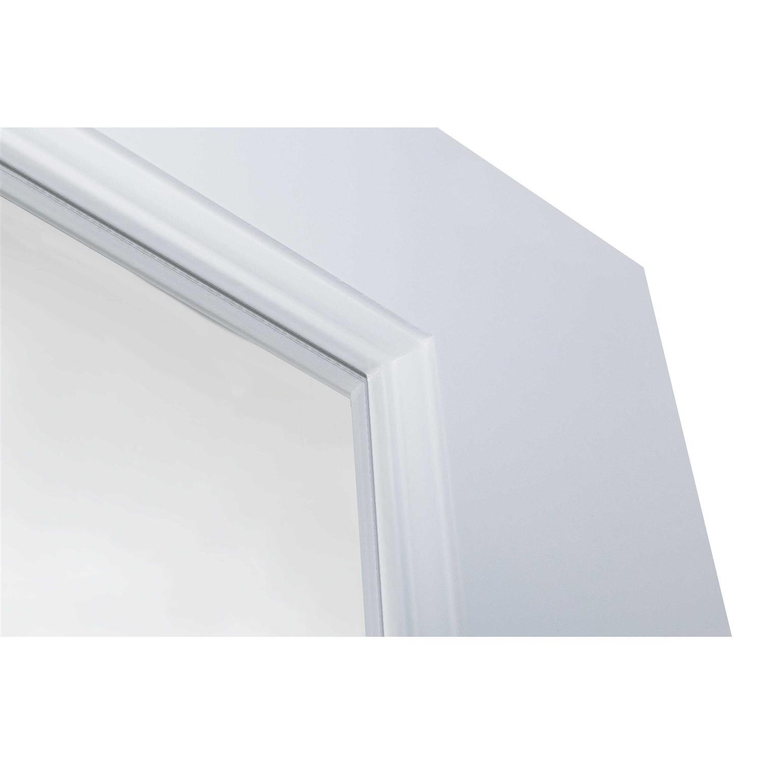 EightDoors 80 in. x 1-3/8 in. 1-Lite Solid Core Frosted Glass Shaker Wood Interior Door Slab - Inhomebuy