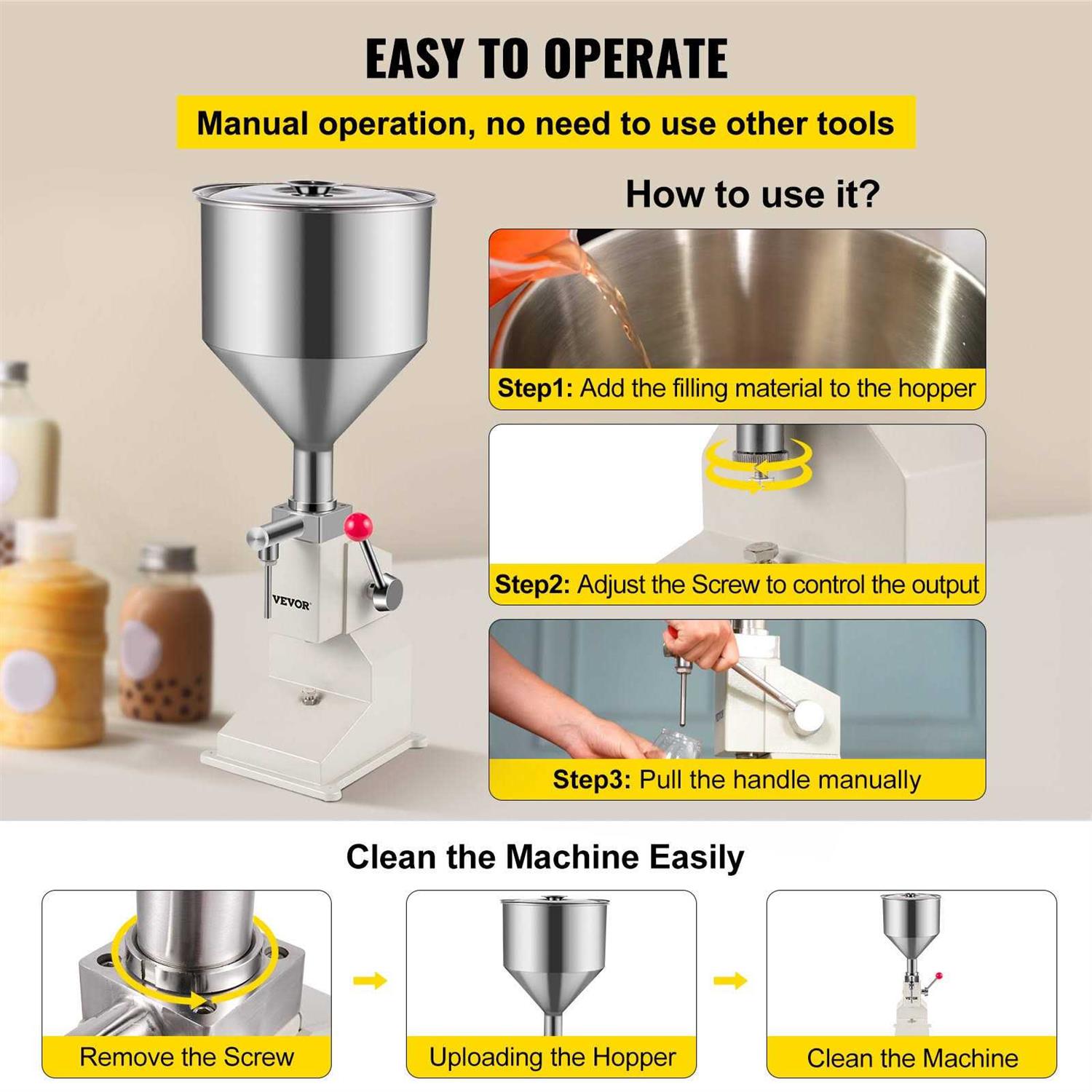 VEVOR Manual Liquid Filling Machine - Inhomebuy