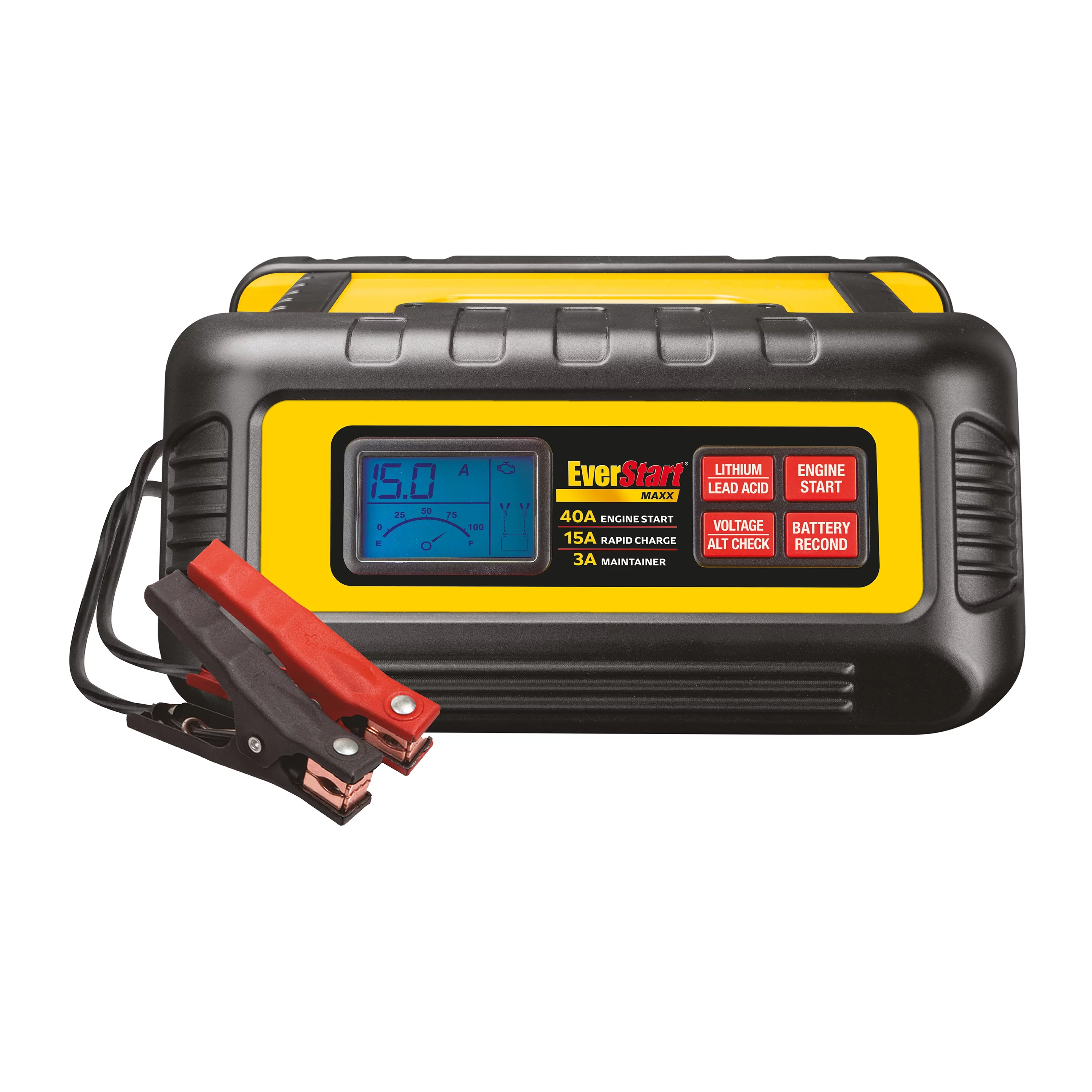 EverStart Maxx 15 Amp Battery Charger and Maintainer with 40 Amp Engine Start (BC40BE) - Inhomebuy