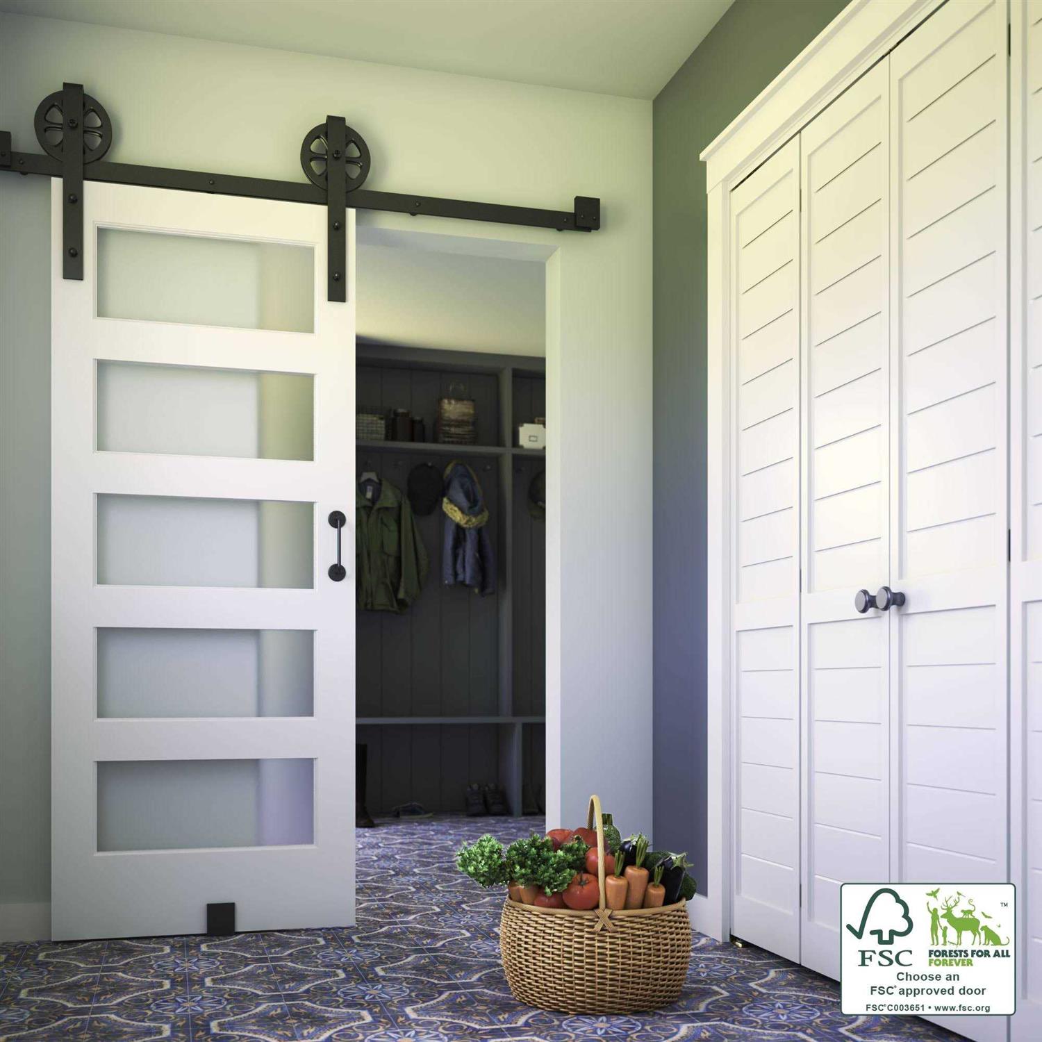 EightDoors 5-Lite Frosted Glass - Inhomebuy