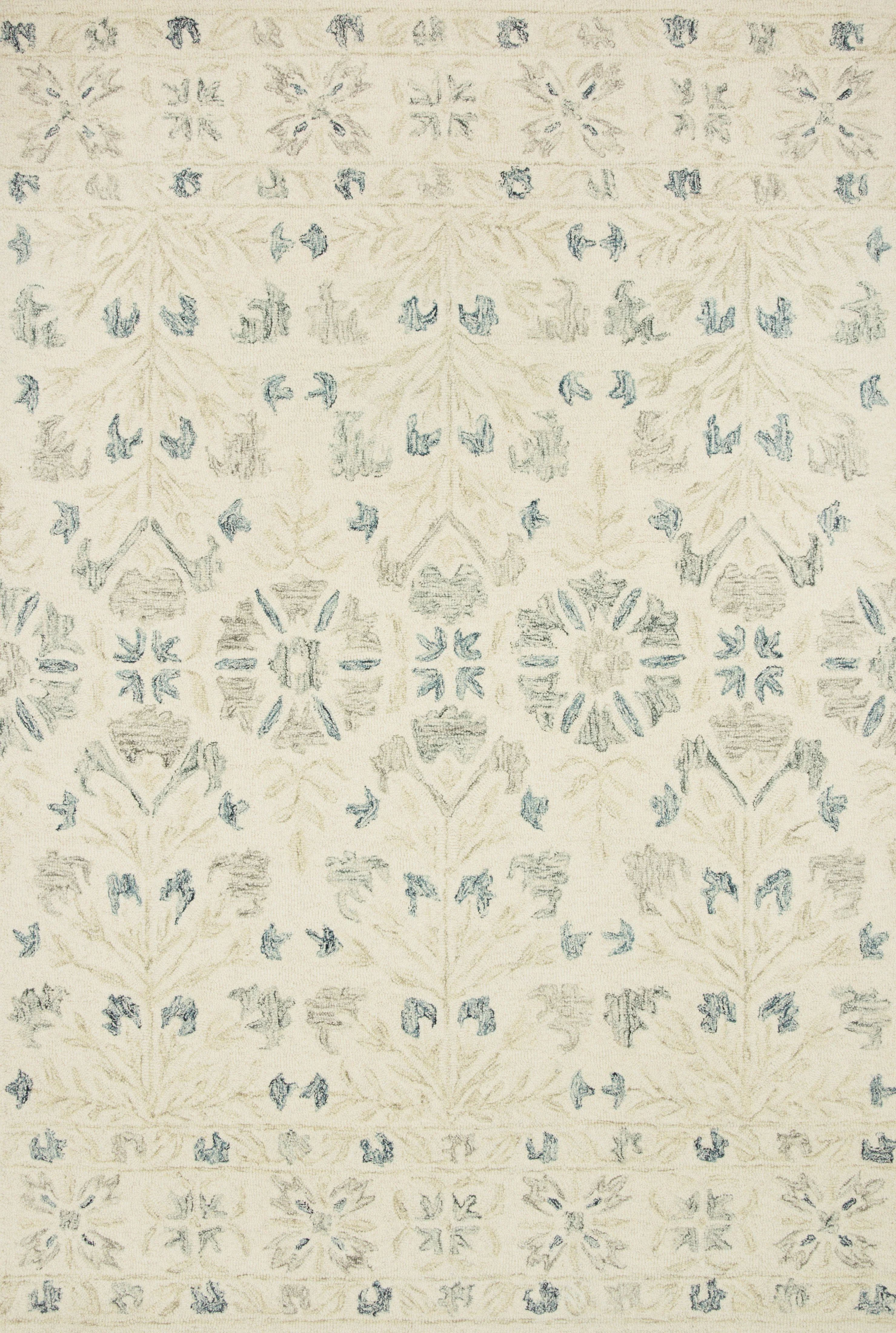 Loloi Rugs Norabel Collection Rug in Ivory, Grey - 9'3