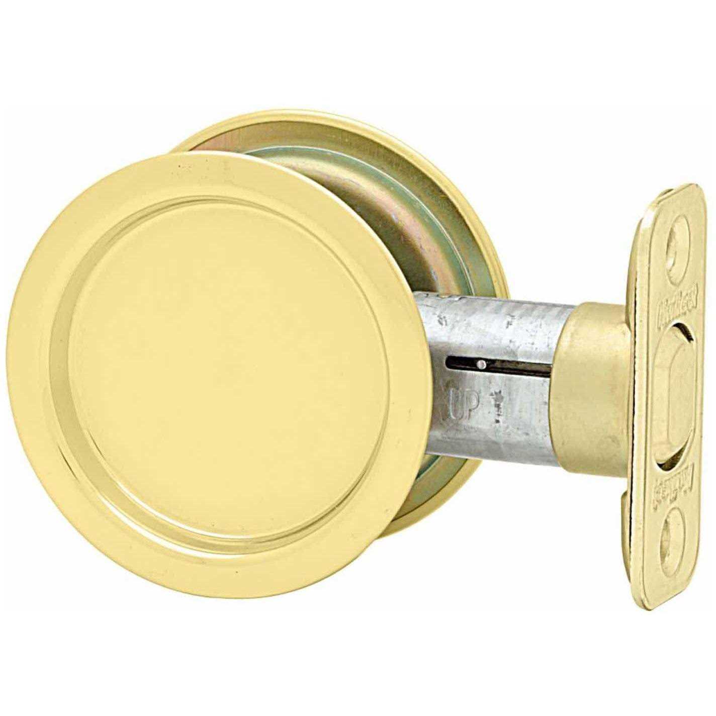 Kwikset Satin Round Pocket Door Lock - Inhomebuy