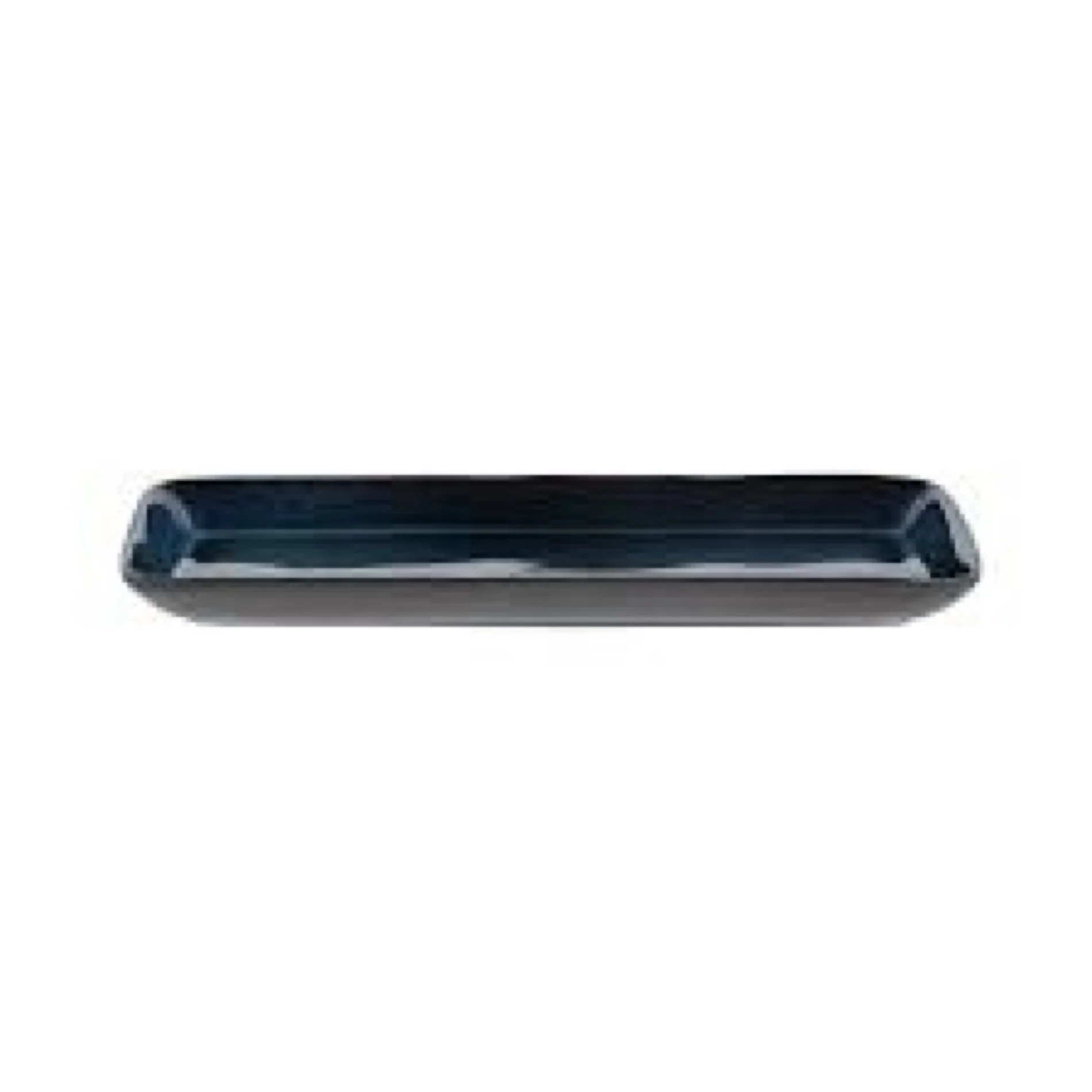 Stoneware Dish 14x38cm Black, Dark Blue - Inhomebuy