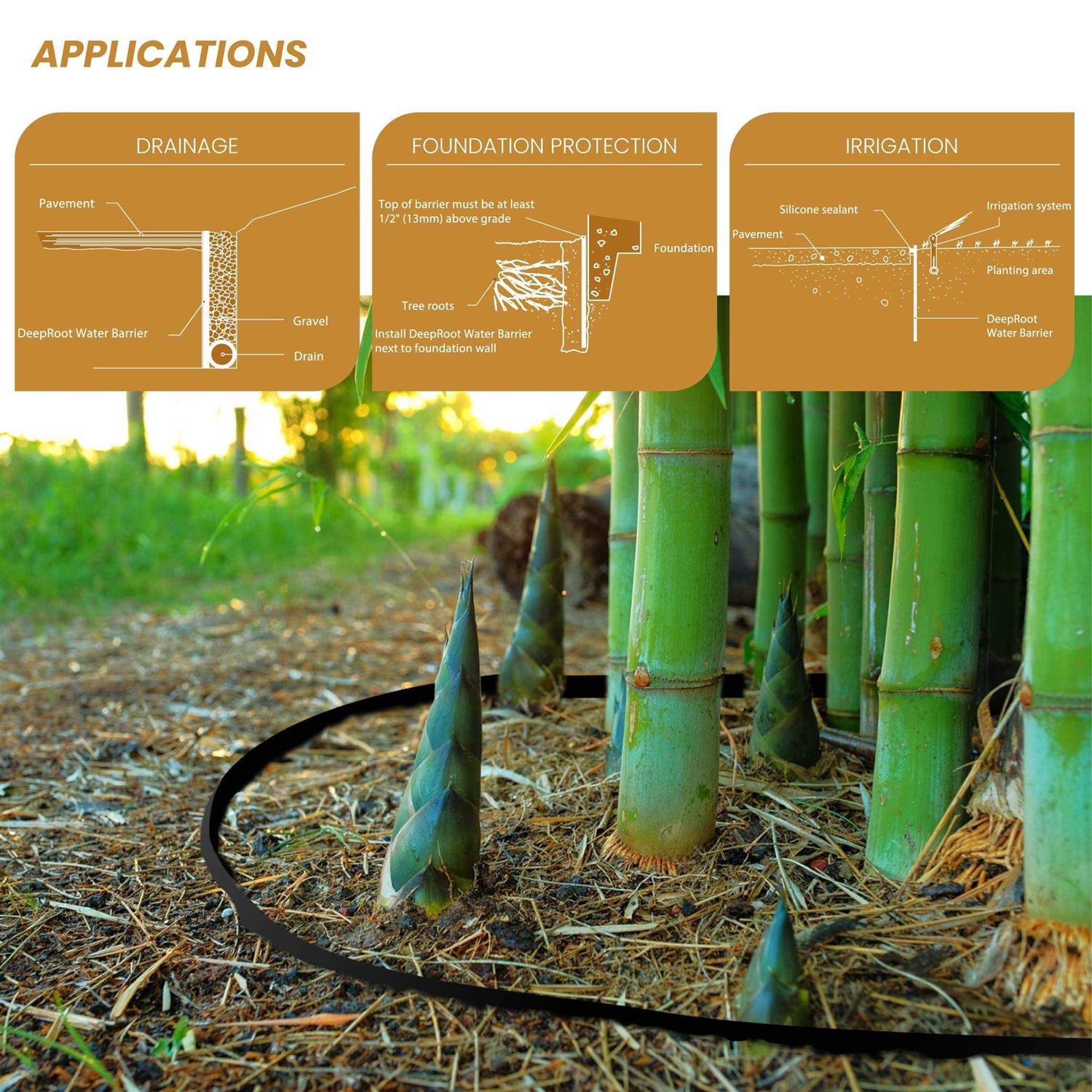 DeepRoot Water Barrier/Bamboo Barrier Geomembrane - Inhomebuy