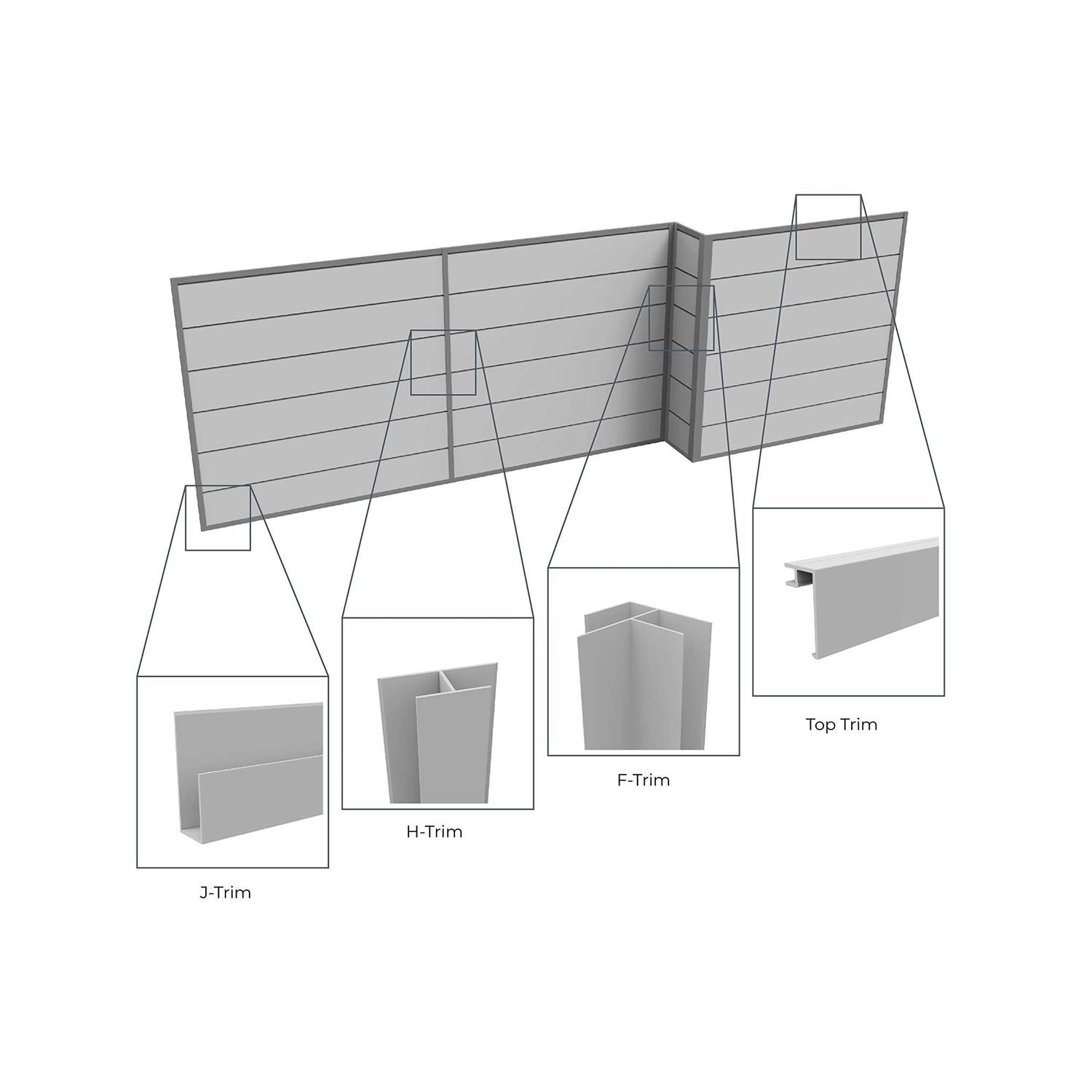 Crownwall J Trim Piece - Inhomebuy