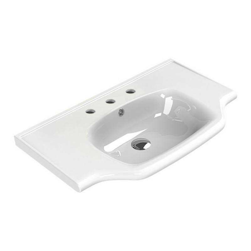 Nameeks 8031/60-No Hole Scarabeo 23-3/4 Ceramic Vessel Bathroom Sink Scarabeo 8031/60-No Hole - Inhomebuy