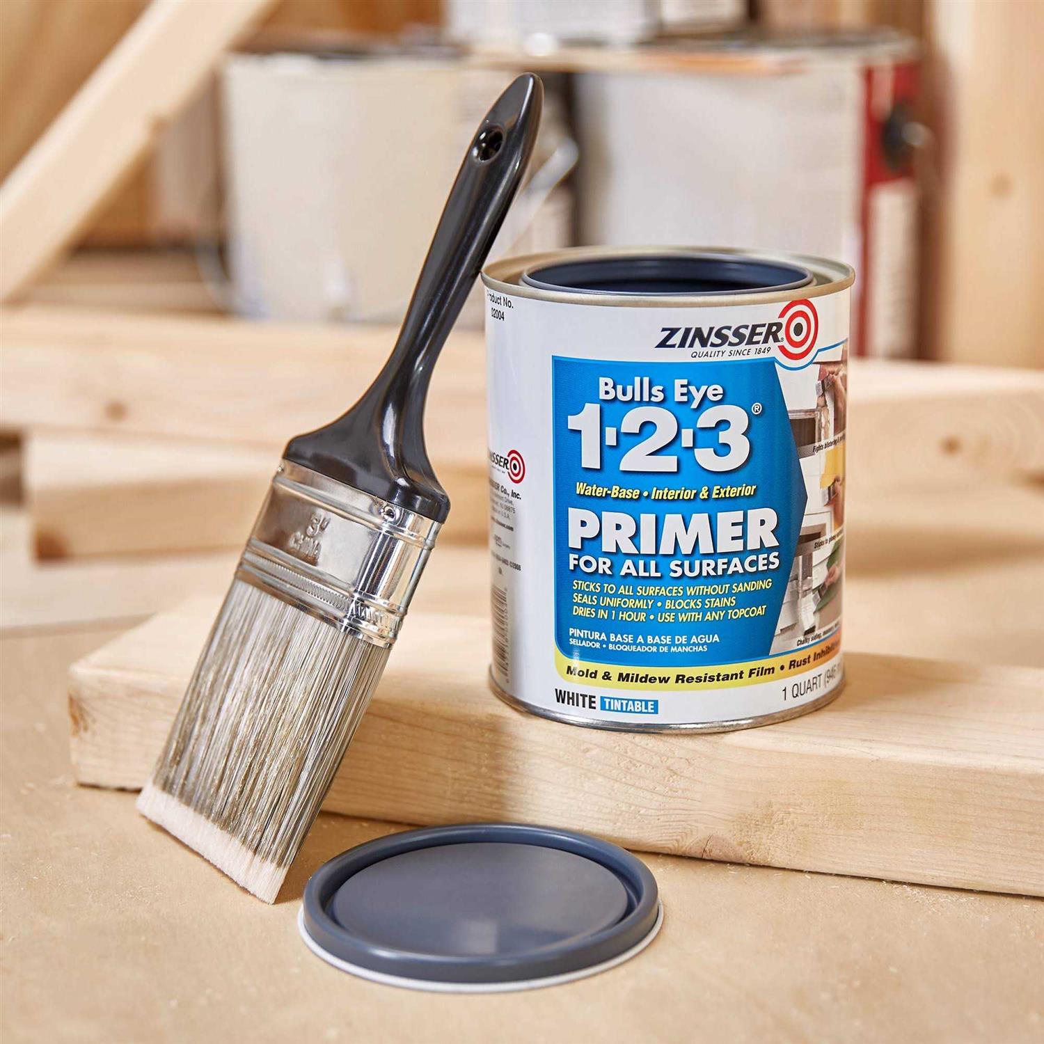 Zinsser Bulls Eye 1-2-3 Primer - Inhomebuy
