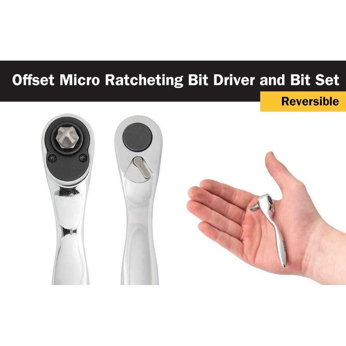Offset Micro Bit Driver With Bits 11205 Titan - Inhomebuy