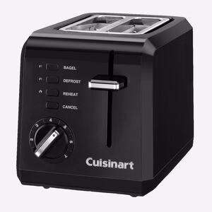 Cuisinart Toaster: 2-slice, bagel, reheat, defrost, 7 browning levels, black | CPT-122BKC - Inhomebuy