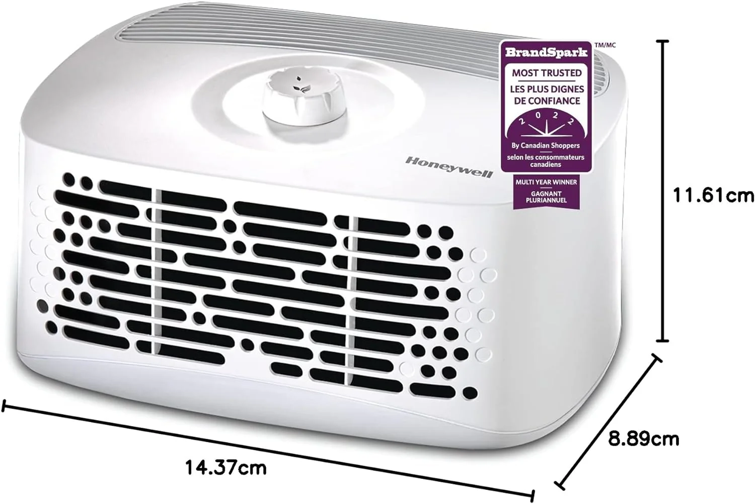 Honeywell Air Purifier |HHT270WC| 99 sq.ft, tabletop HEPA - Inhomebuy