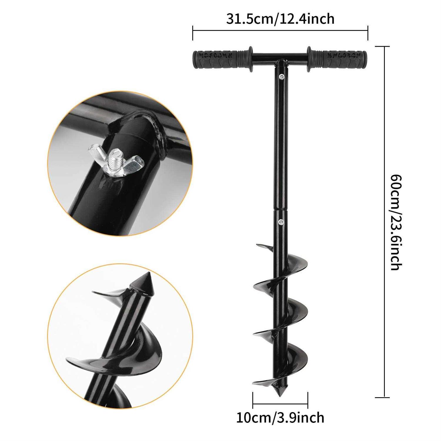 LADECH 3-4-5-6-7 Feet Sturdy Duty Metal Fence Post – Garden U Post for Fencing - Inhomebuy