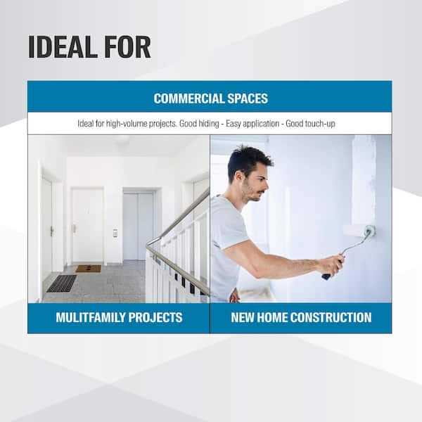 MULTI-PRO 1 gal. PPG1024-1 Off White Interior Paint - Inhomebuy