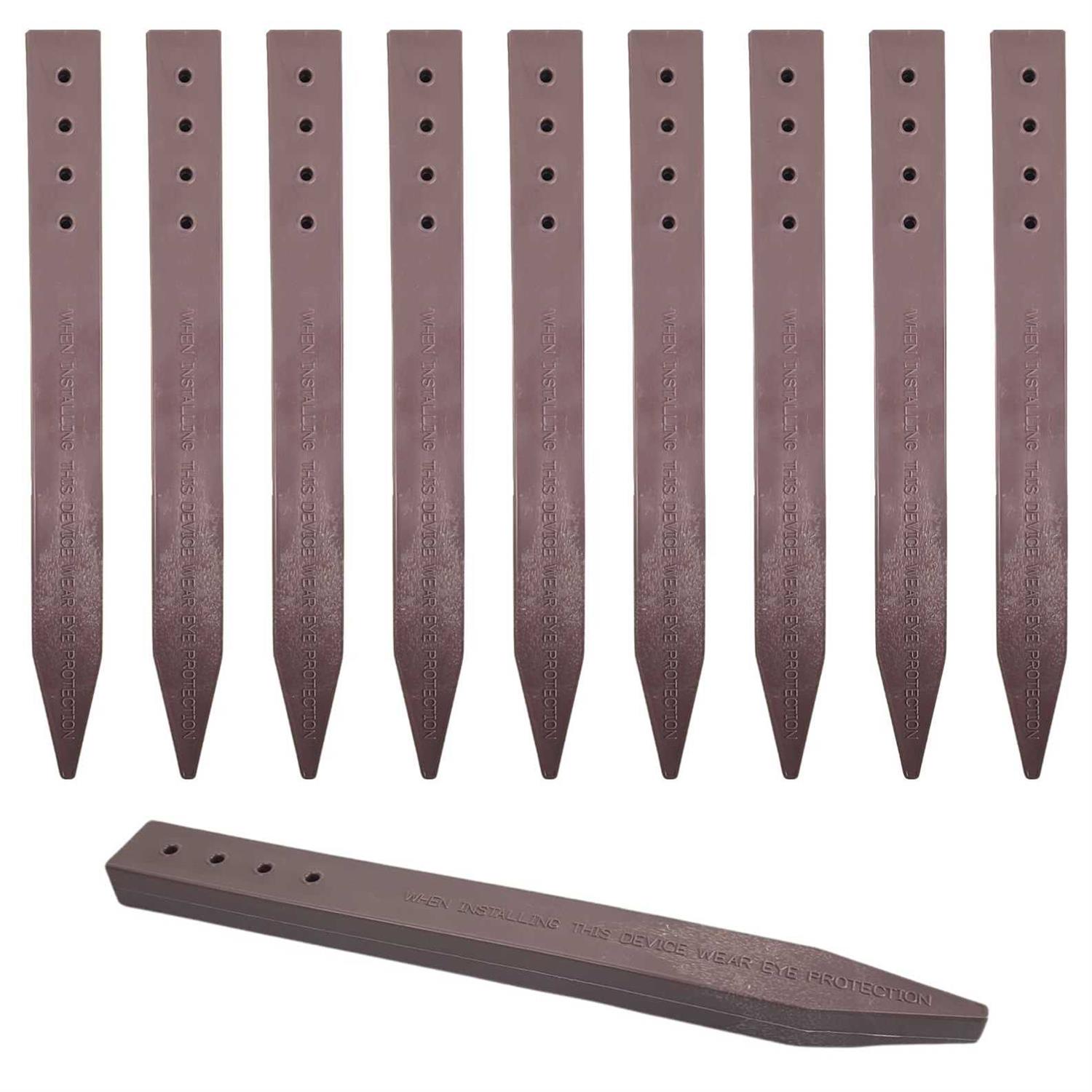 One Stop Outdoor Heavy Duty Brown Landscape Lawn & Garden Border Edging Stakes - Inhomebuy