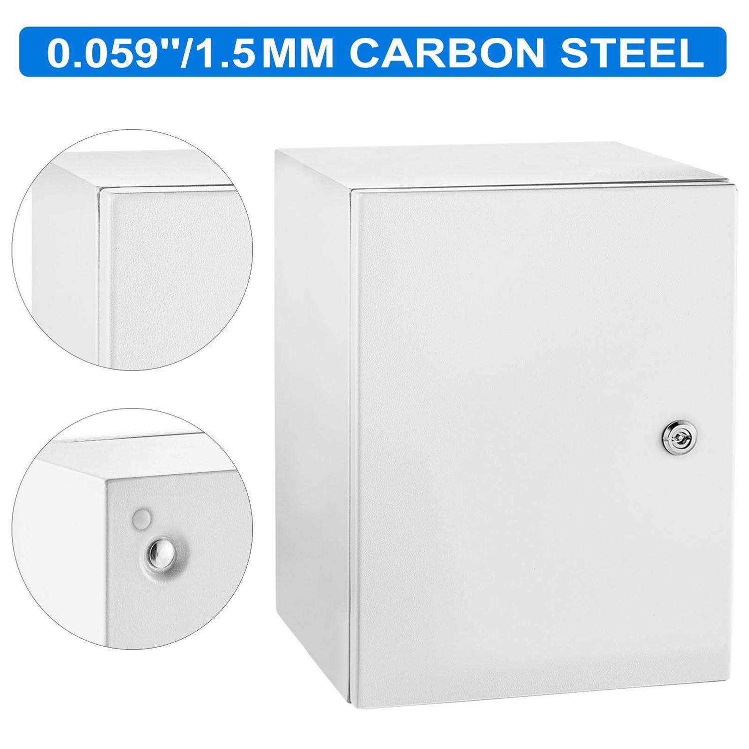 VEVOR Nema Steel Enclosure Nema 4X Steel Electrical Box IP66 Waterproof & Dustproof DQXJSTCFS - Inhomebuy