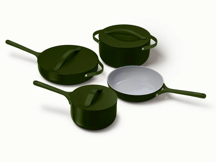 Caraway x Tan France Monochrome Cookware Set in Moss - Inhomebuy