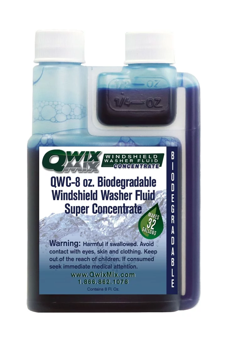 QWC-8 oz. Biodegradable Windshield Washer Fluid Concentrate - Inhomebuy