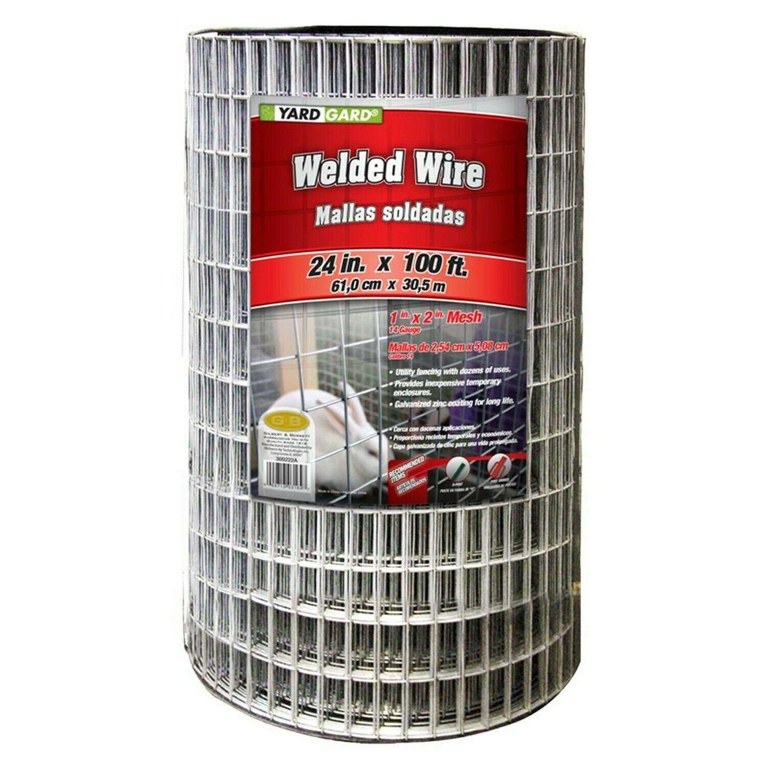 Yardgard 308452B 2 Foot x 25 Foot 1 inch Mesh PVC Coated Poultry Netting - Inhomebuy