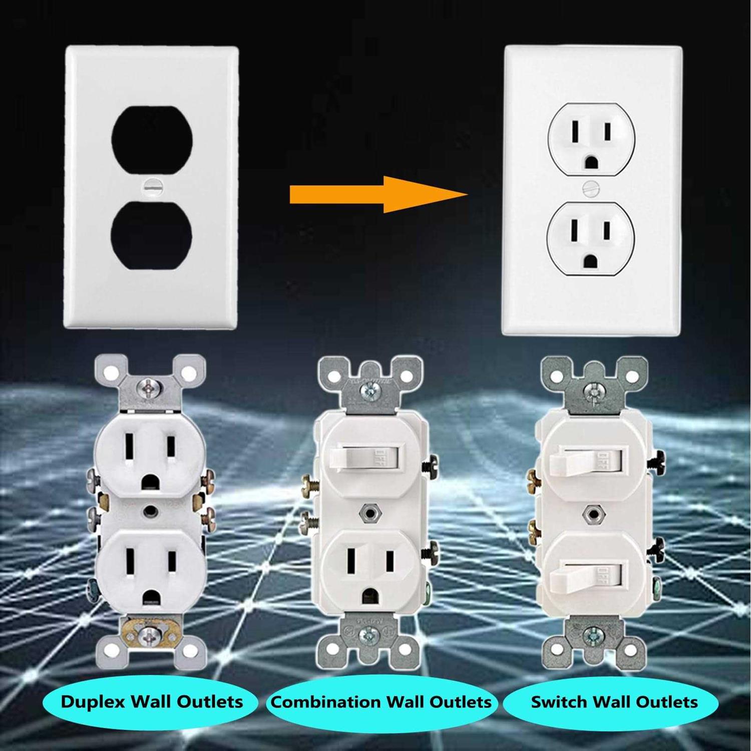 Outlet Covers Safety Electrical Plug Covers by HAWATOUR - Inhomebuy