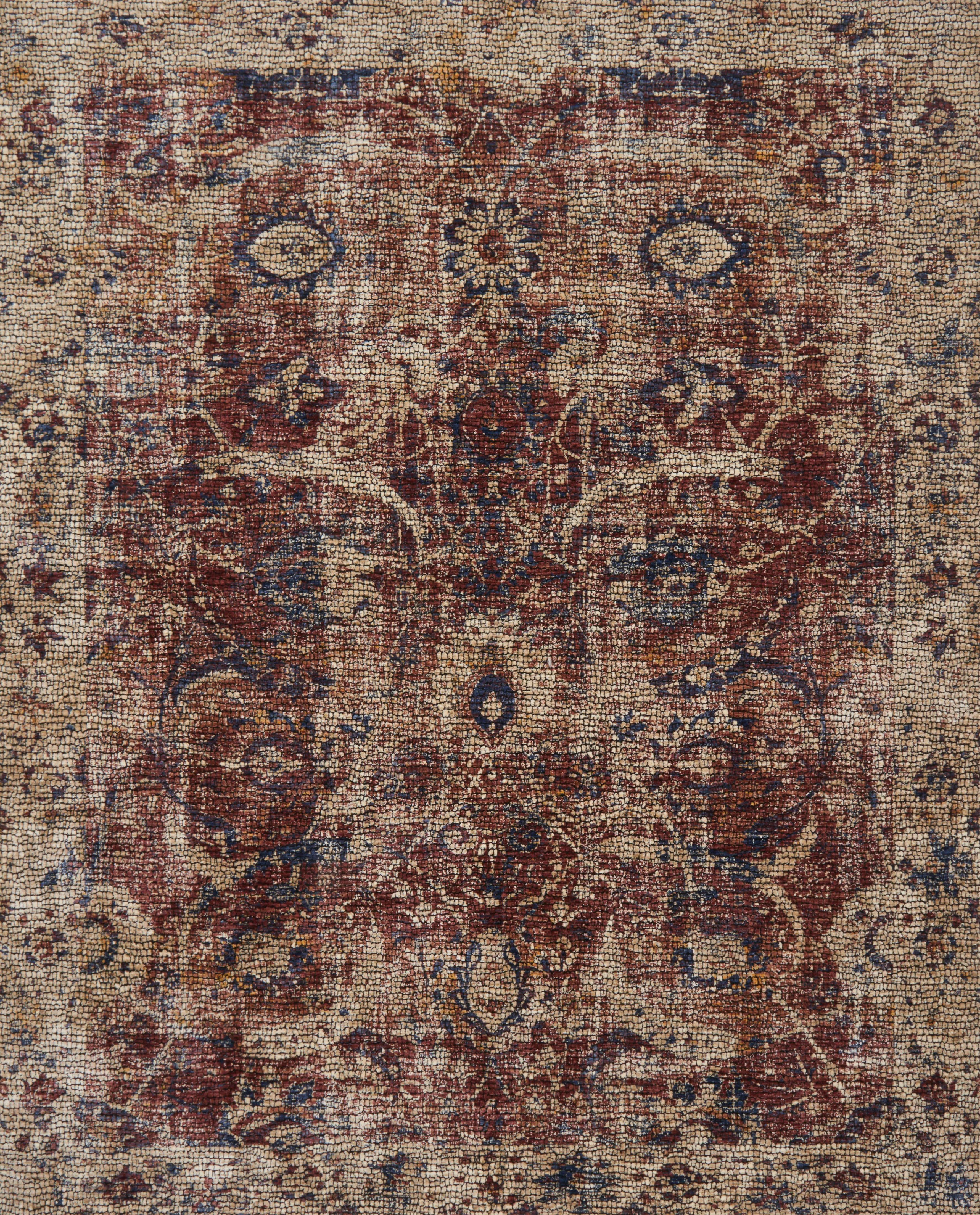 Loloi Rugs Porcia Collection Rug in Red, Beige - 12'0