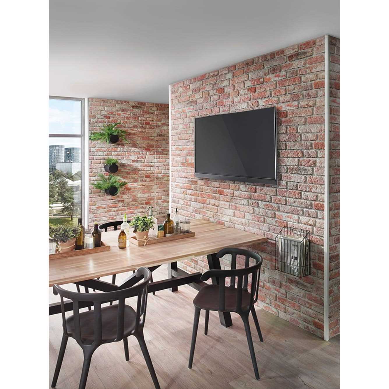 WALL!SUPPLY 0.59 in. x 7.09 in. x 14.76 in. UltraWood Teak Herringbone Jointless Wall Paneling - Inhomebuy