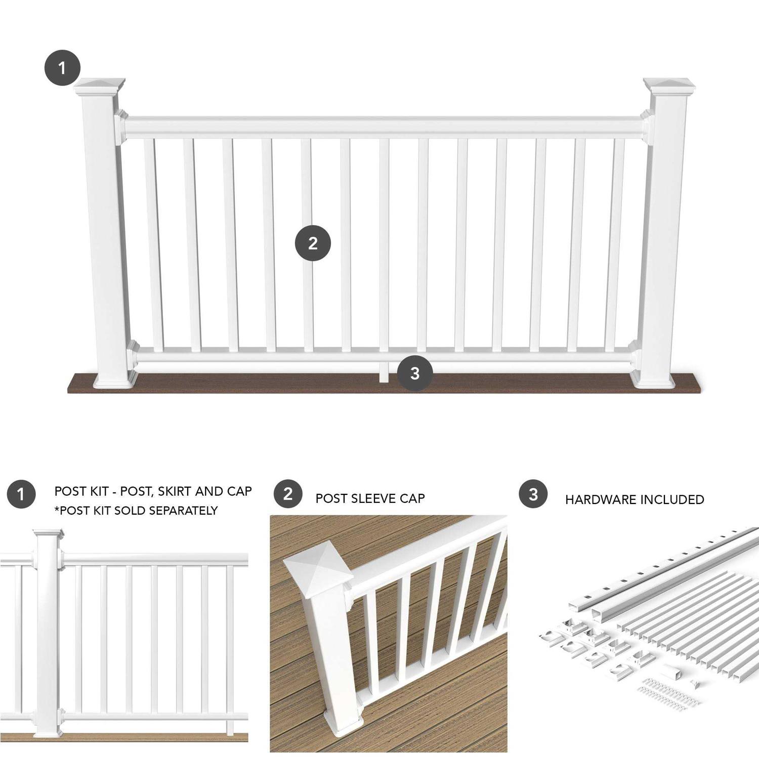 Deckorators Grab and Go 4-in x 4-in x 3-1/4-ft - Inhomebuy