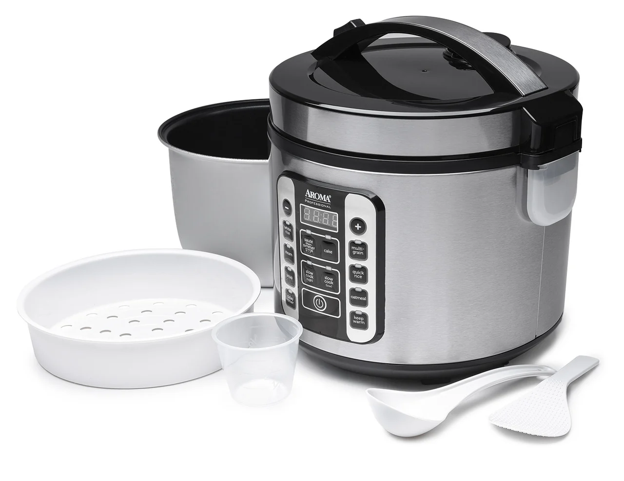 Aroma ARC-1120SBL SmartCarb Rice Cooker: 10 cup, multi-function - Inhomebuy