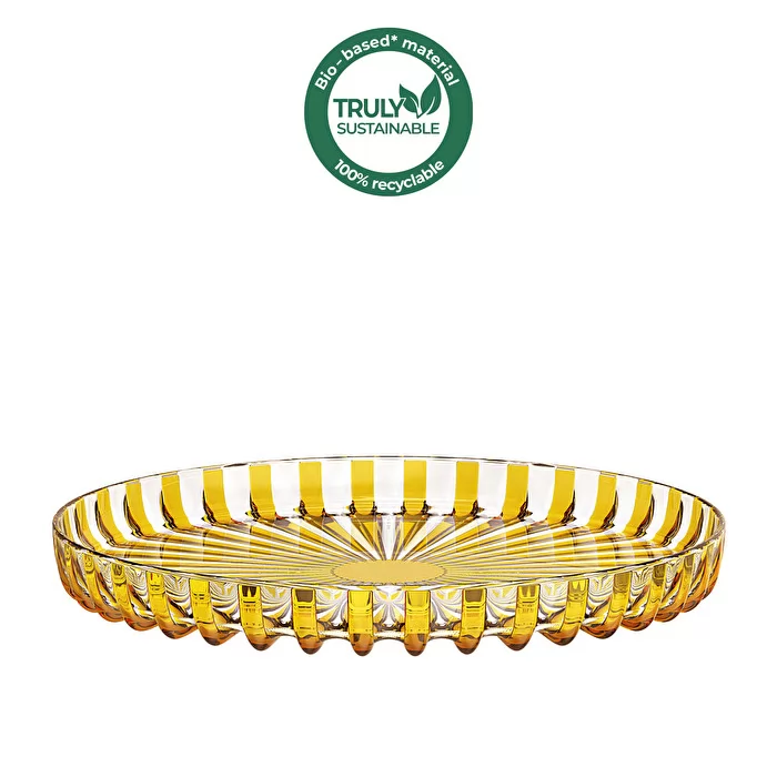 DolceVita Round Tray Amber - Inhomebuy