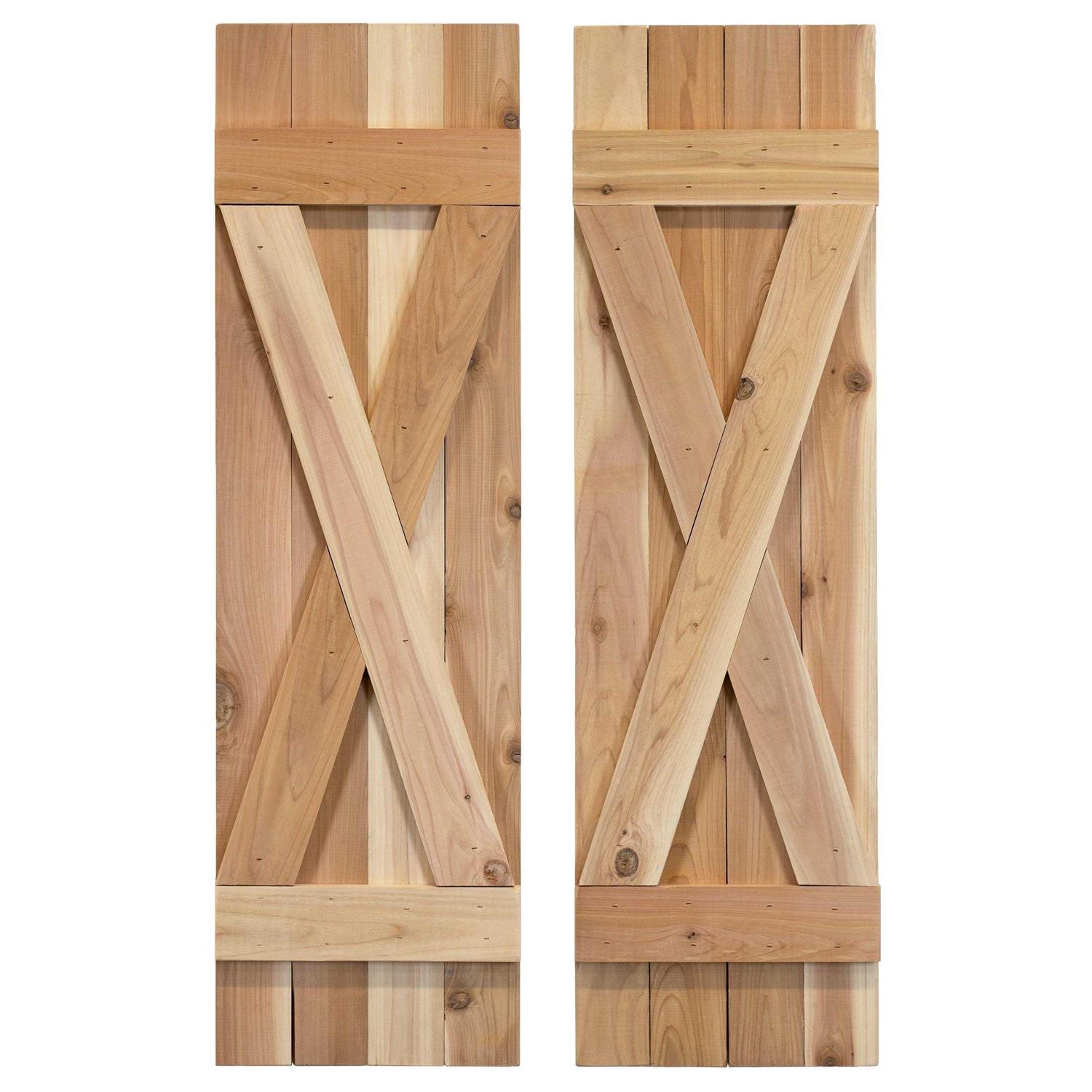 Dogberry Collections Board Batten Shutters Pair - Inhomebuy