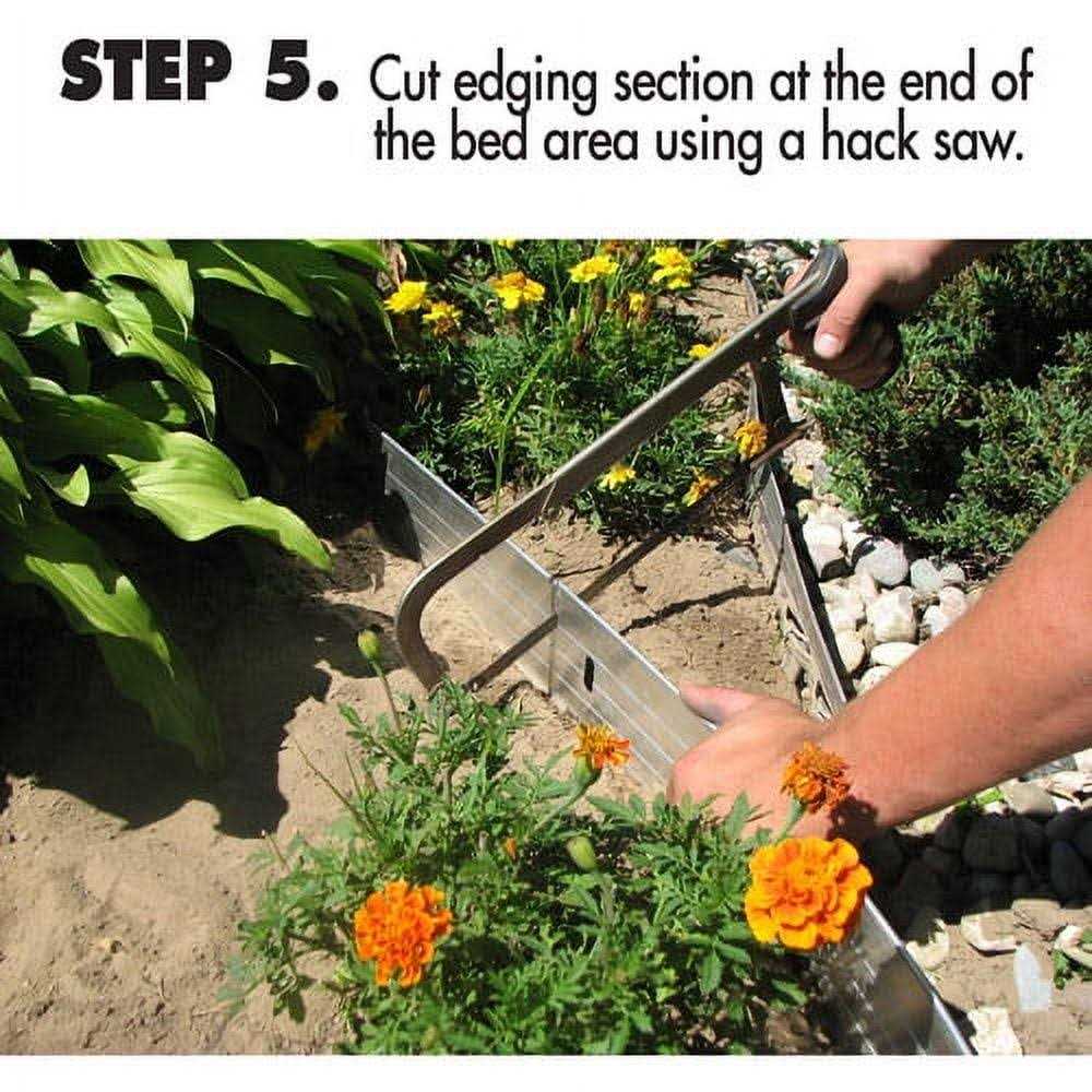 EasyFlex 60′ No-Dig Black Plastic Landscape Edging Roll - Inhomebuy