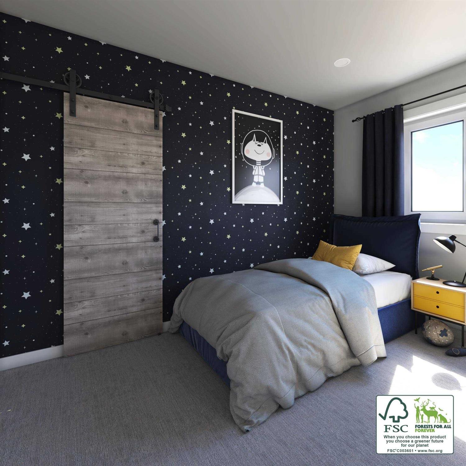 eightdoors 1-3/8 in. Hollow MDF and Pine Core Painted Wood Interior Barn Door Slab - Inhomebuy