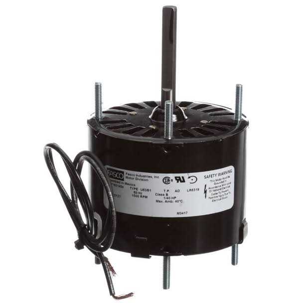 Fasco D119 3-Speed 1500 RPM 1/11-1/25-1/70 hp Motor - Inhomebuy