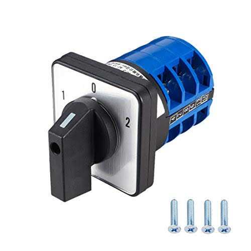 Victorshome Changeover Switch Lw28-32 3 Positions Terminals Universal Rotary Cam Selector Latching Switches 690V 32A - Inhomebuy