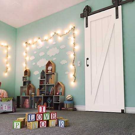 EightDoors Z-Shape Knotty Pine Barn Door Slab - Inhomebuy