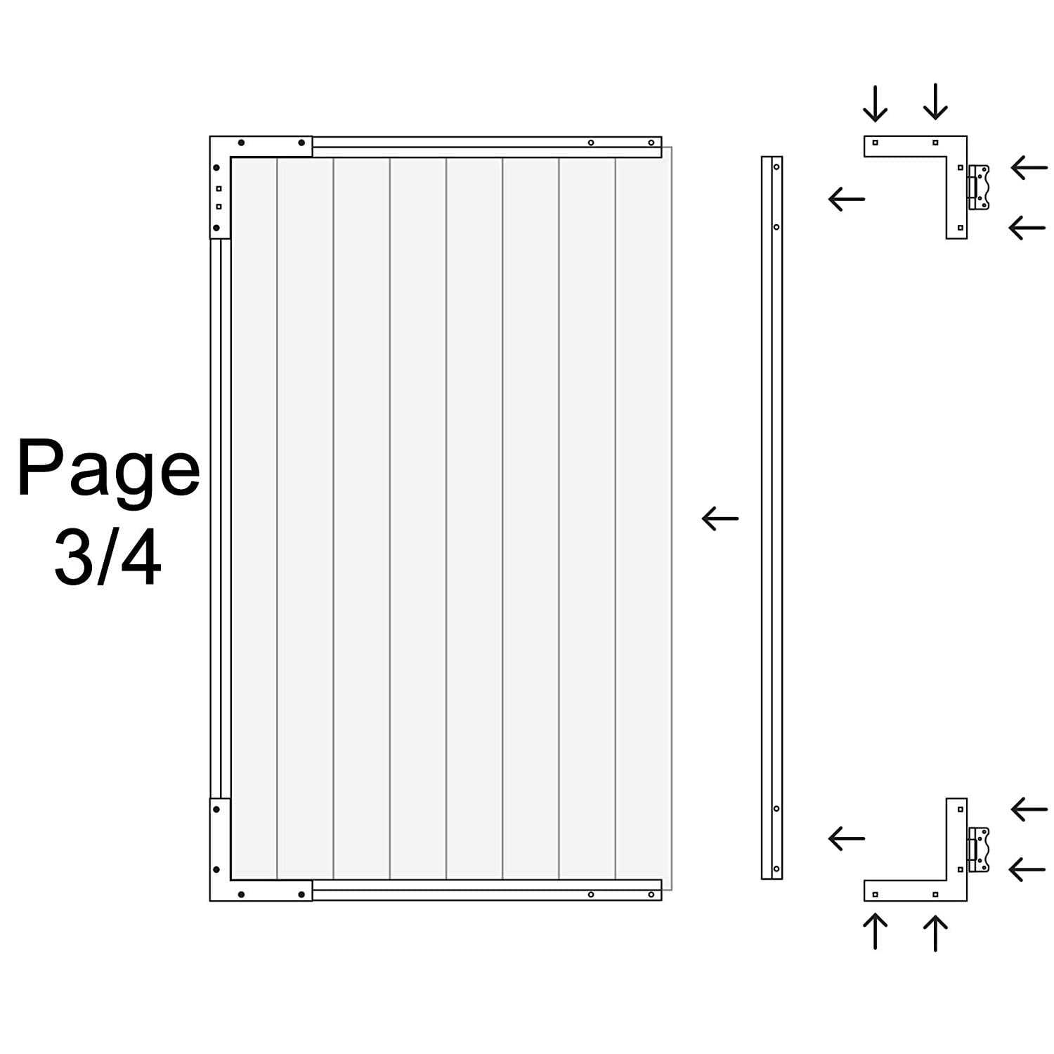 Nuvo Iron Frame Gate Pro ARCHED 6-Board PRO6 - Inhomebuy