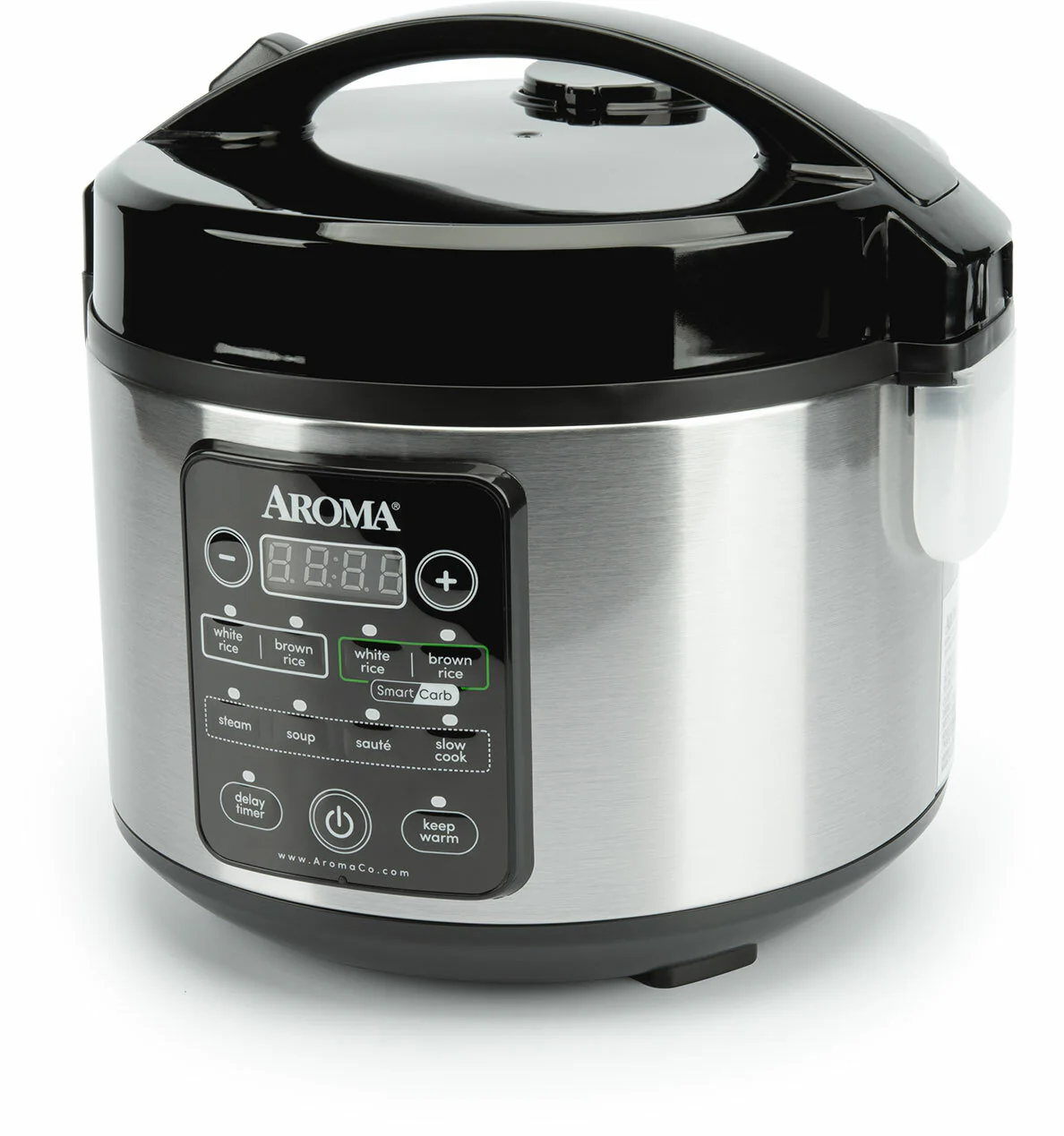 Aroma ARC-1126SBL SmartCarb Rice Cooker: 6 cup, multi-function - Inhomebuy