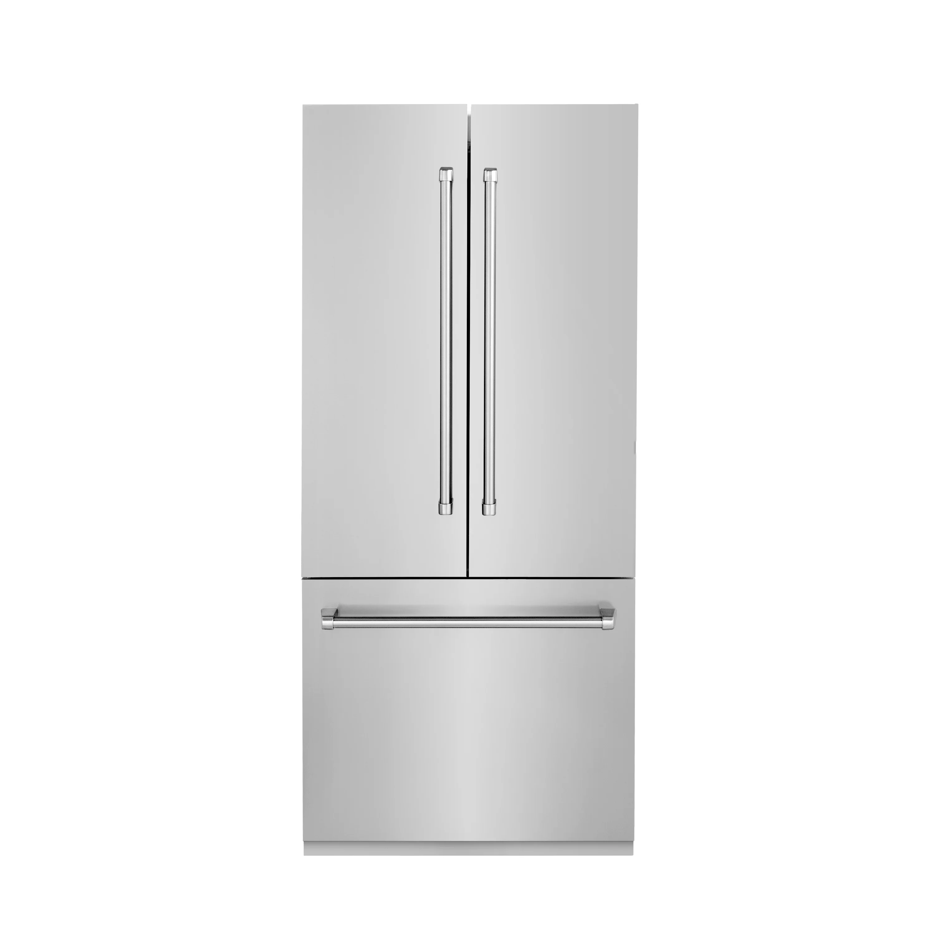 ZLINE 36 In. 19.6 cu. ft. Built-In 3-Door French Door Refrigerator with Internal Water and Ice Dispenser in Stainless Steel, RBIV-304-36 - Inhomebuy